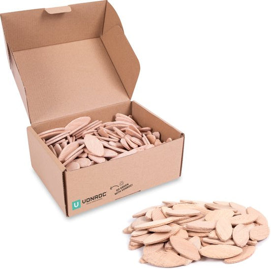 VONROC Lamellen voor lamellenfrees – Maat 20 (56x23x4mm) – 250 stuks – Universeel en voor de VONROC BJ501AC lamellenfrees