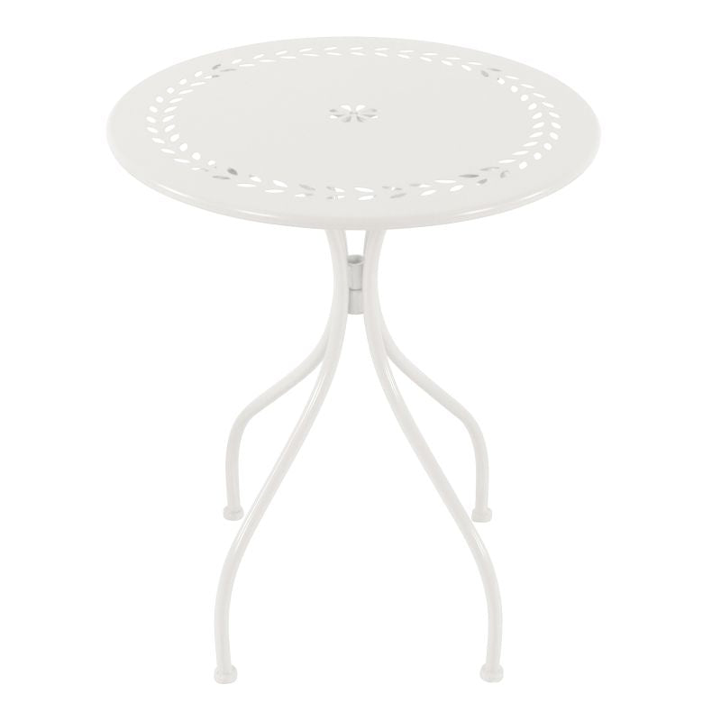 AXI Marilou Bistrotafel 60 x 60 x 74,5 cm - Rond - Wit - Metalen Tuin- en Balkontafel