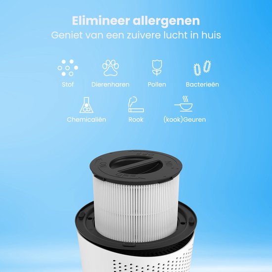 Auronic HEPA13 Filter Compact Pro - Koolstoffilter - Geschikt voor AU1003291 + AU1003292