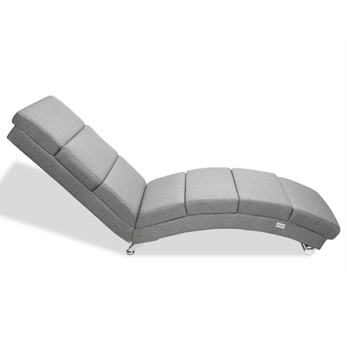 Casaria Loungestoel London | Grijs verweven stof | 180kg