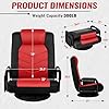 Yaheetech Draaibare Floor Gaming Chair – Verstelbare Game Stoel met Armleuningen en Zijvak