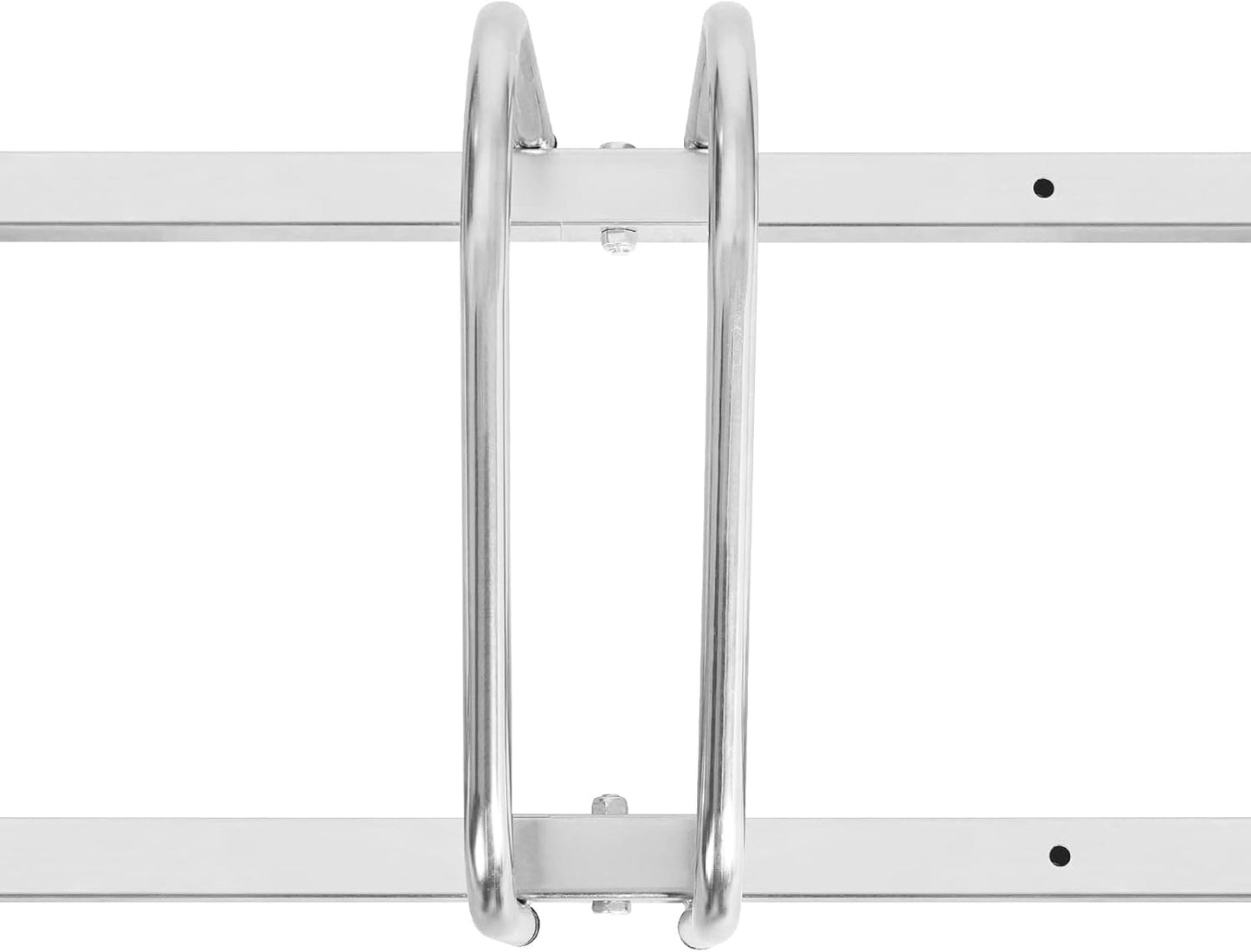 Woltu Fietsenrek voor 6 Fietsen - Vloer- of Wandmontage - Verzinkt Metaal - Zilver - 160,5 x 32 x 27 cm