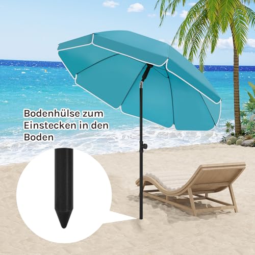 Woltu Tuinparasol met Kantelfunctie en Verstelbare Hoogte - Anti-UV - Inclusief Opbergtas