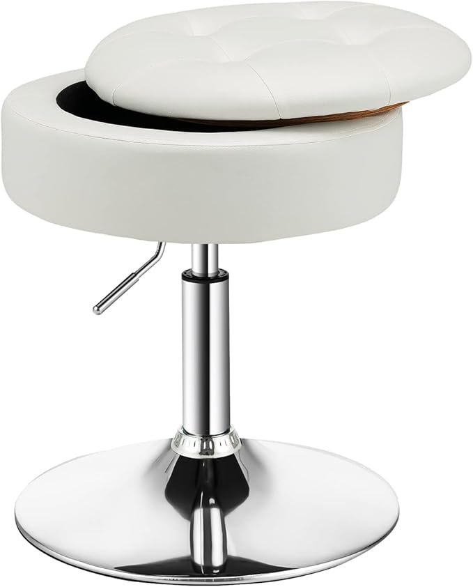 Coast make-up ontlasting met opslagruimte rond 360 ° roteerbare ontlasting gemaakt van PU leer zwart