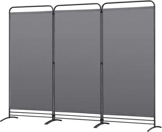 Angel Living Kamerscherm - 3 Panelen - 243 x 180 cm - Binnen & Buiten - Grijs