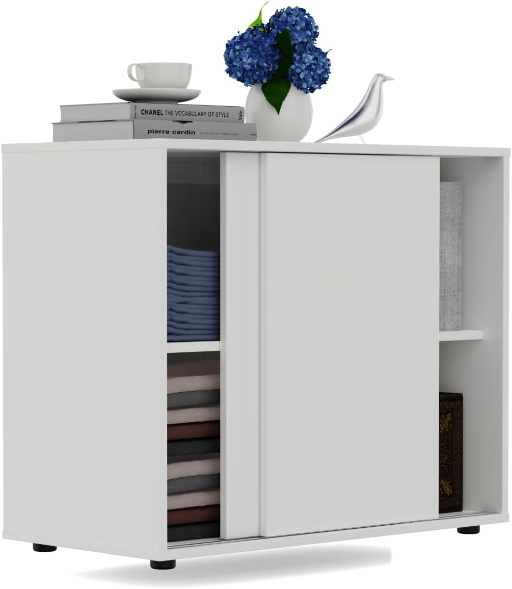 VDD Wandschrank - 80 x 40 x 65 cm - Sideboard / Opbergkast - Wit
