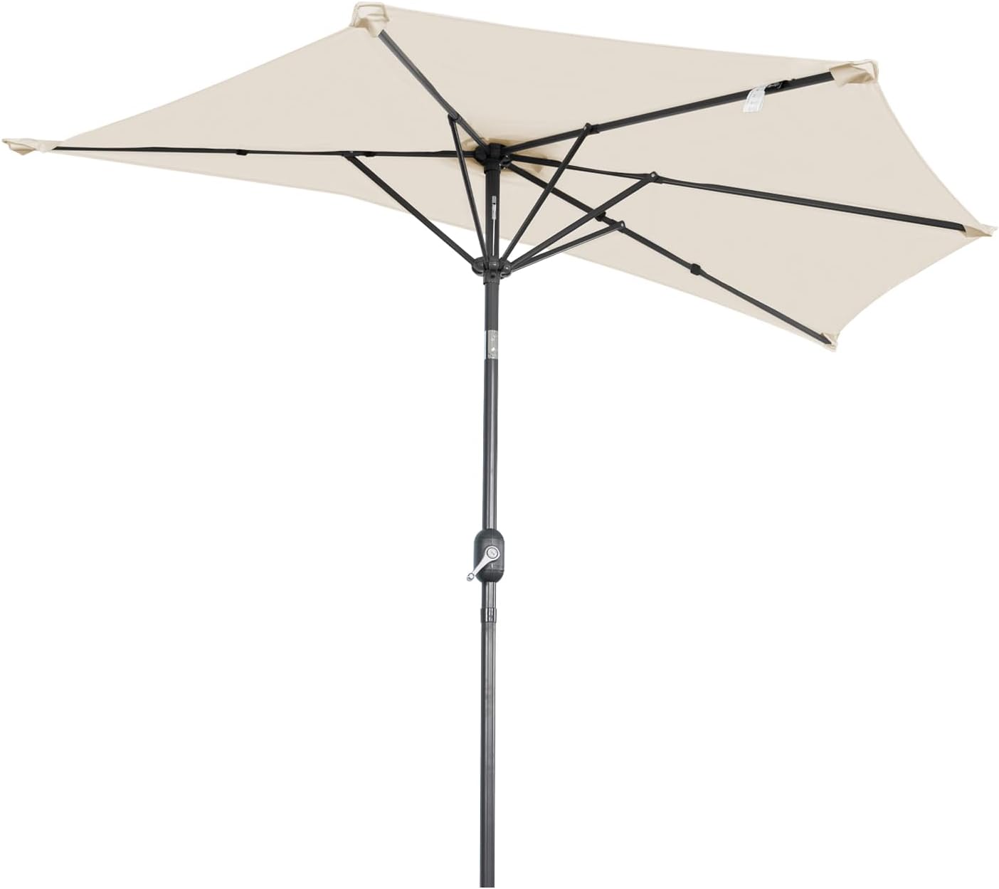 Angel Living Balkonparasol - Halfrond - 245 x 122 cm - Créme