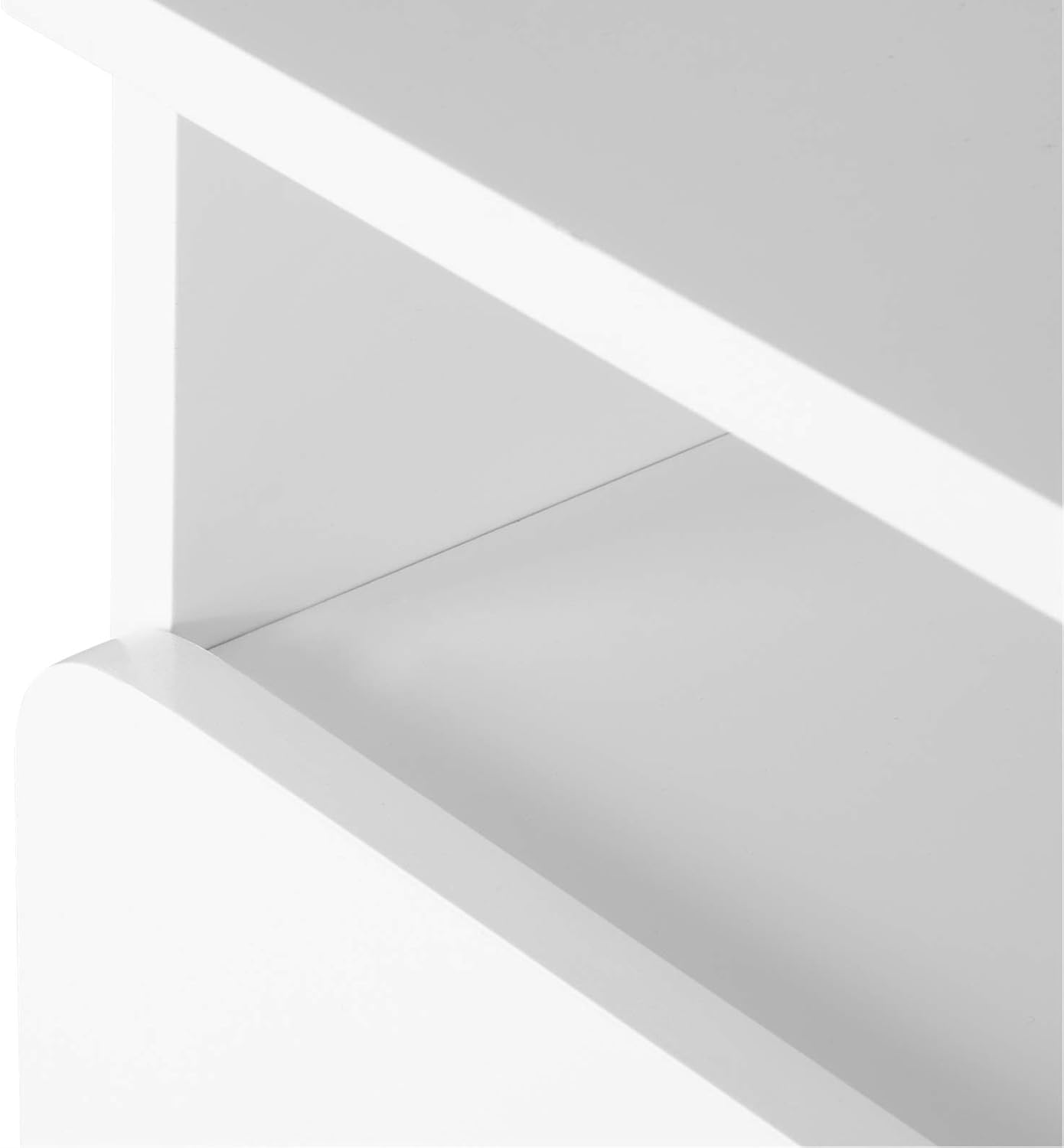 Woltu Nachtkastje met 1 Lade - Wit MDF - 40x33,5x50 cm