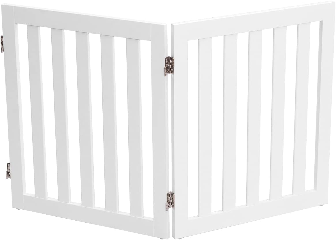 Coast Honden Afsluitrooster - 2 Opvouwbare Panelen - 50 x 1,5 x 60 cm - MDF - Wit