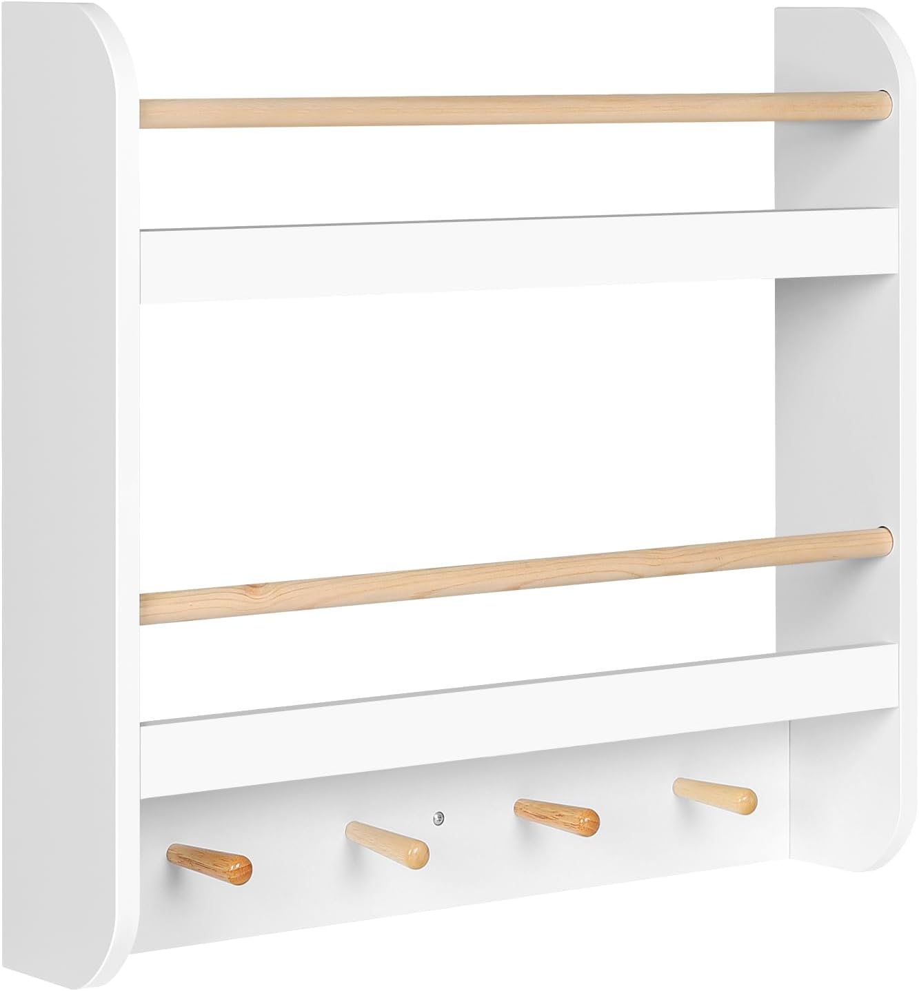 Woltu Kinderboekenplank - MDF - 60 x 55 x 12 cm - Wit