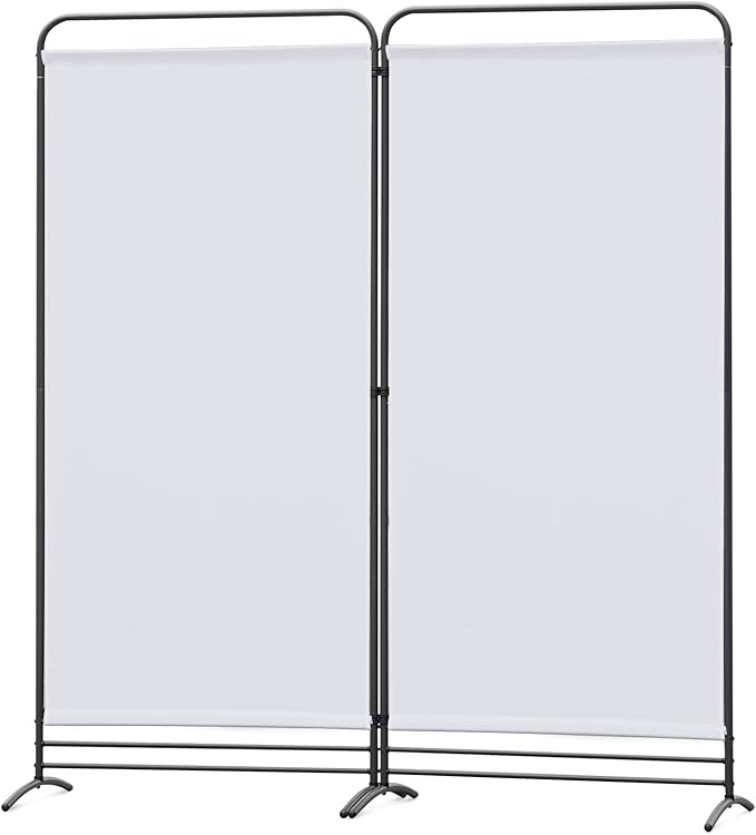 Angel Living Kamerscherm - 2 Panelen - 162cm Hoog - Flexibel - Beige/Natuurlijk