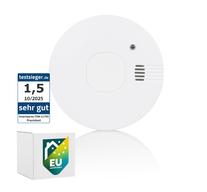 Smartwares FSM-11750 Rookmelder - 10 Jaar Levensduur - 85 dB - 5 Jaar Batterij - 10,1 x 10,1 x 2,9 cm