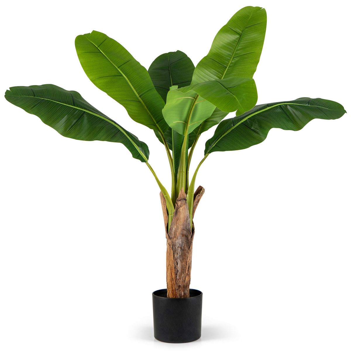 Coast Kunstplant Set - Tropische Palm en Paradijsvogelplant - 2 stuks - 107 cm - Groen