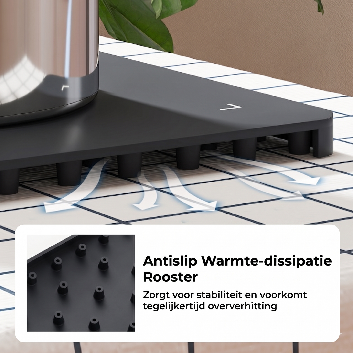 Coast Elektrische Voedselverwarmingsmat - Siliconen - Snelverwarm - Opvouwbaar - Draagbaar - Timer - Veilig - Antislip - Zwart