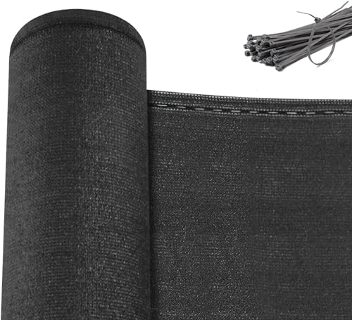 Woltu Privacydoek voor Tuinhek 1,5 x 15 m - Antraciet - Weerbestendig en UV-bestendig
