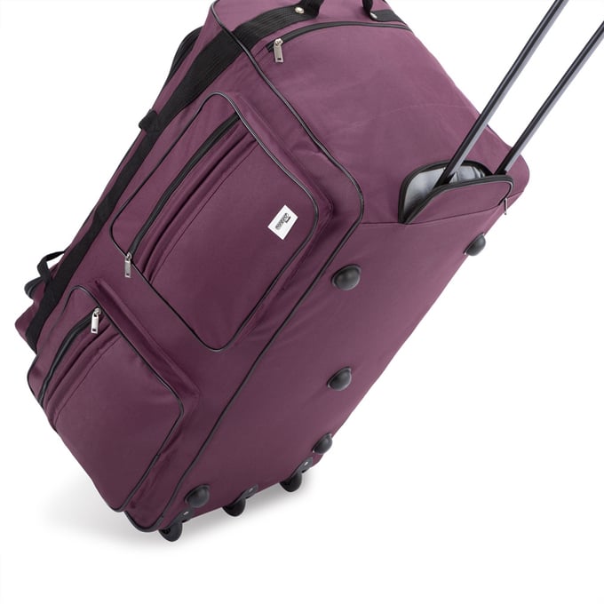Deuba XXL Reistas Bordeaux Rood met trolley-functie 3 wielen 160 LITER 85x43x44cm