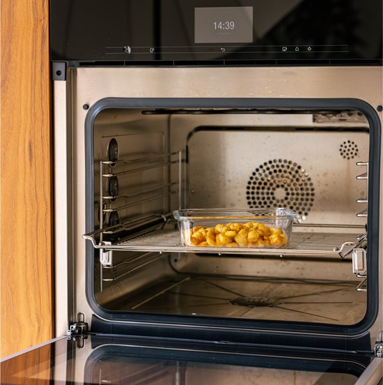 Safecourt vershoudbakjes - volledig van glas (100% micro-plastic vrij) - oven, vriezer, magnetron en vaatwasser - 8 delige set