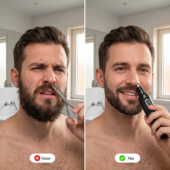 Skoov 3-in-1 Neustrimmer PRO - Draadloos - Oor - Wenkbrauw - Trimmer - Mannen - Heren - Vrouwen - Waterdicht - Zwart