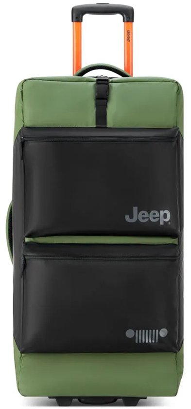 Jeep J0274026013 82 Cm 95l Reistas Met Wielen Groen 2XL