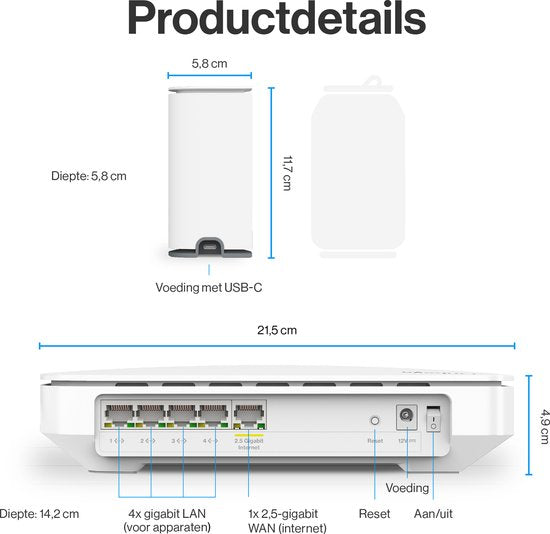 Linksys Velop Micro Mesh 6 - Router - WiFi 6 - Dual-band - Mesh WiFi - 3000 Mbps - 2-pack - Wit