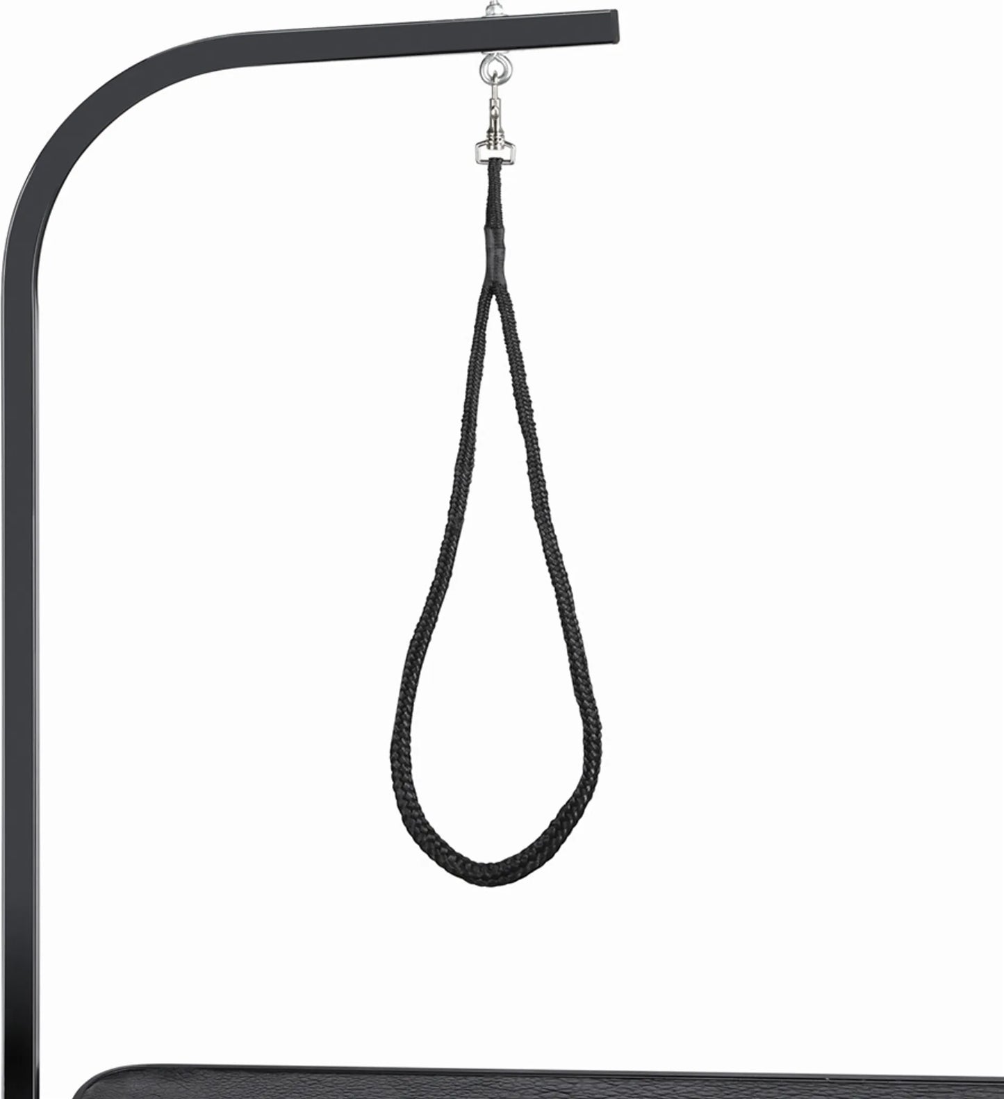 Yaheetech Trimtafel Opvouwbaar – Voorzien Van In Hoogte Verstelbare Standaard En Afneembare Draagband En Antislip Werkblad – Voor Honden En Katten – Zwart Metaal En PU-Leer – 80,5 x 46 x 76 cm