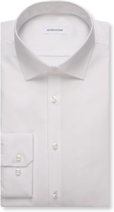 Seidensticker Herren Business-Hemd - Shaped Fit - Bügelfrei - Kent-Kragen - Langarm - 100% Baumwolle - Maat M