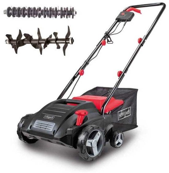 Scheppach Elektrische Verticuteermachine & Beluchter SC32 - 1500W - 32cm werkbreedte en tot 12mm werkdiepte - voor gazons tot 500m²