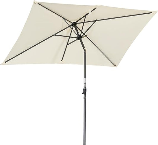 Angel Living Parasol - Kantelbaar - 140 x 210 cm - Rechthoek - Créme