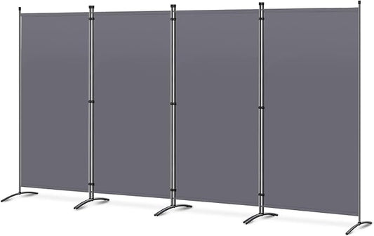 Angel Living Kamerscherm - 4 Panelen - 324x180cm - Grijs - Vrijstaand