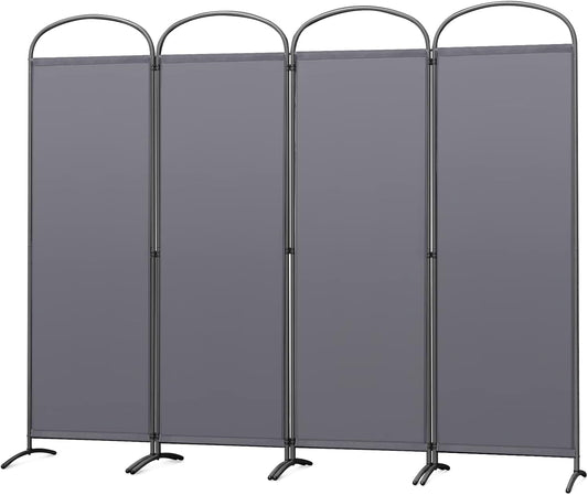 Angel Living Kamerscherm - 4 Panelen - 224 x 182 cm - Binnen & Buiten - Grijs