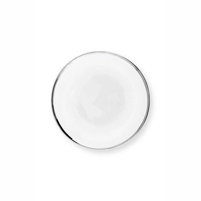 Vtwonen - Dinerbord wit/zilver - 25,5cm