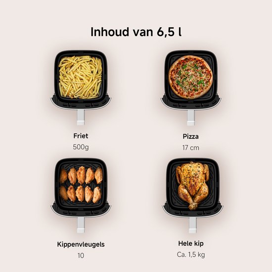 Xiaomi Air fryer XL 6,5L – 220°C – Voor 500g Friet – Zwart