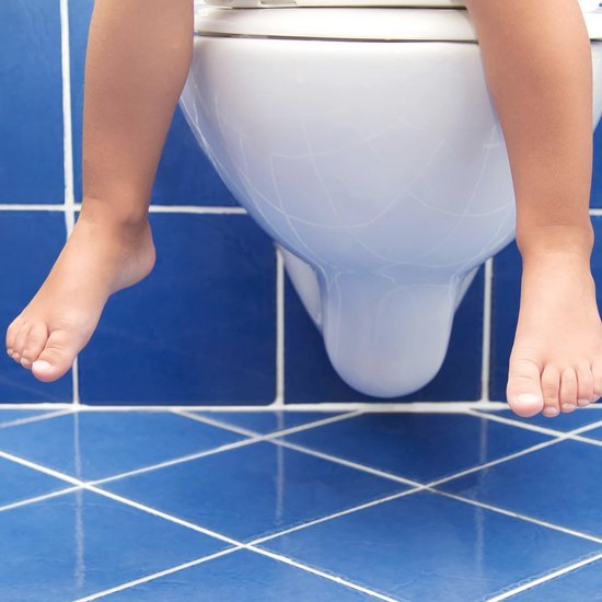 Universele toiletbril voor kinderen - Kindertoiletbril - WC verkleiner - Draagbare toiletbril met handvatten - Antislip - Wit