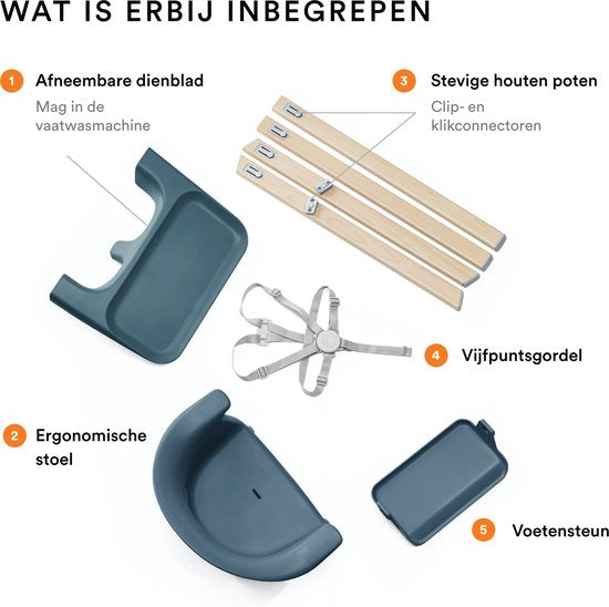 Stokke® Clikk™ Kinderstoel Fjord Blue