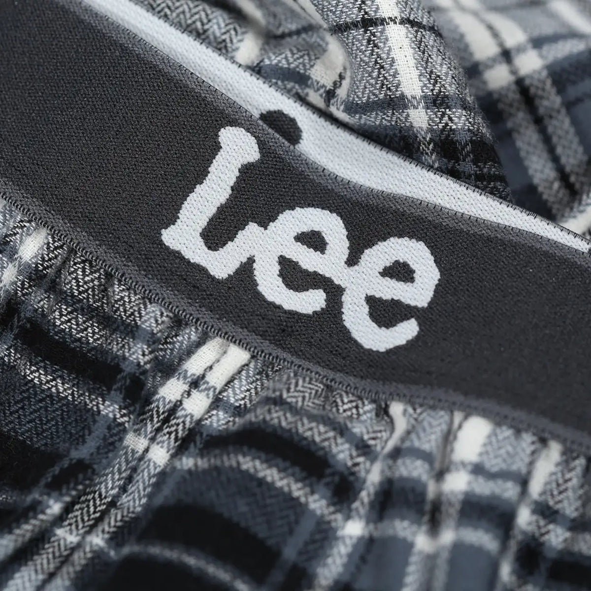 Lee Lounge broek Rio - zwart-wit geruit - maat XL