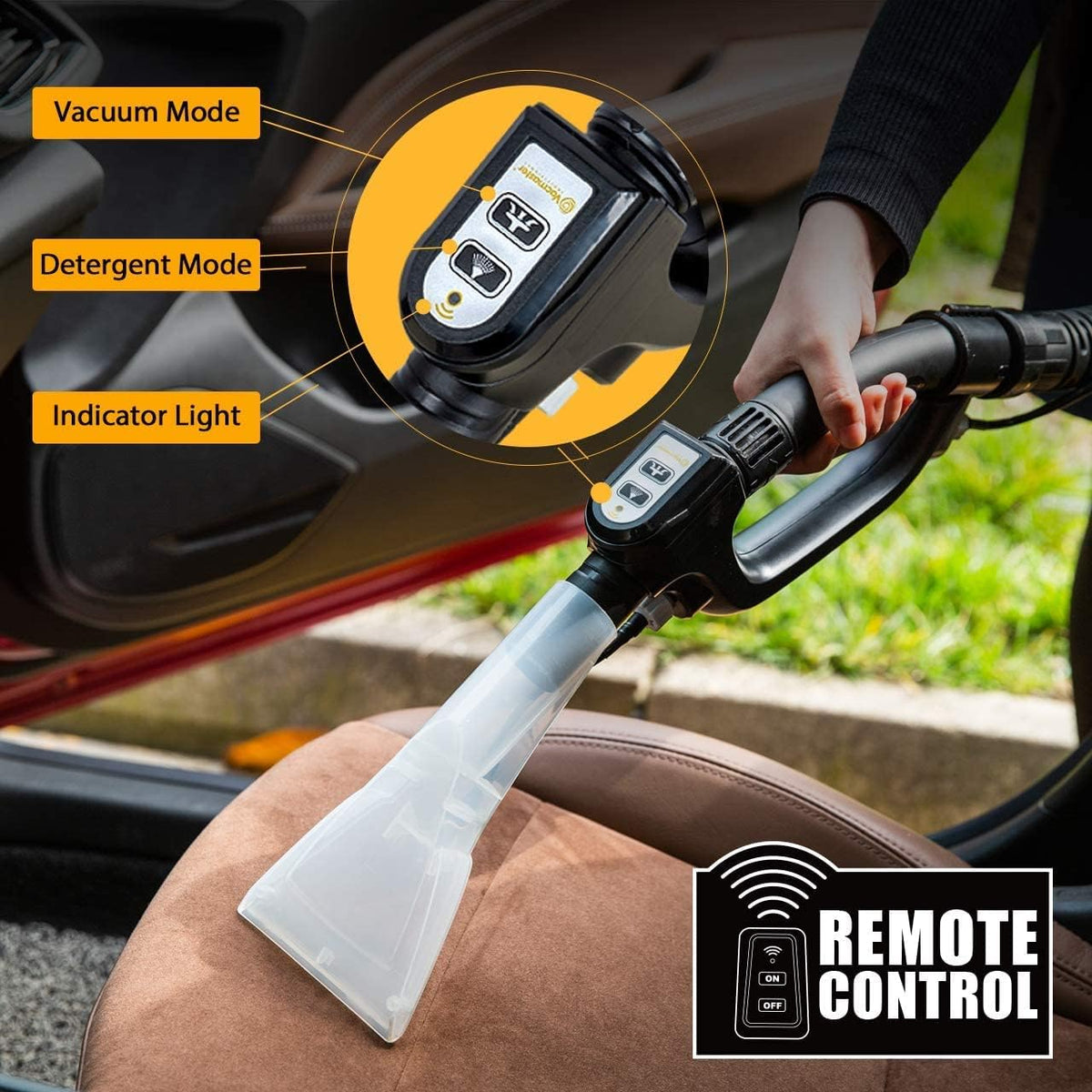 Vacmaster VK1330PWR 3-in-1 tapijtreiniger en nat- en droogzuiger - 1300 W - 30 liter - Zwart