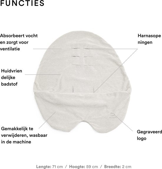 Stokke Xplory X zomerbekleding Light Grey