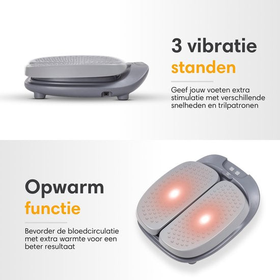 Lifeproducts Voetmassage Apparaat - Massage Apparaat met Trilfunctie - Trilplaat - Bloedcirculatie Massageapparaat - Voetmassageapparaat - Massageapparaten met Verwarming