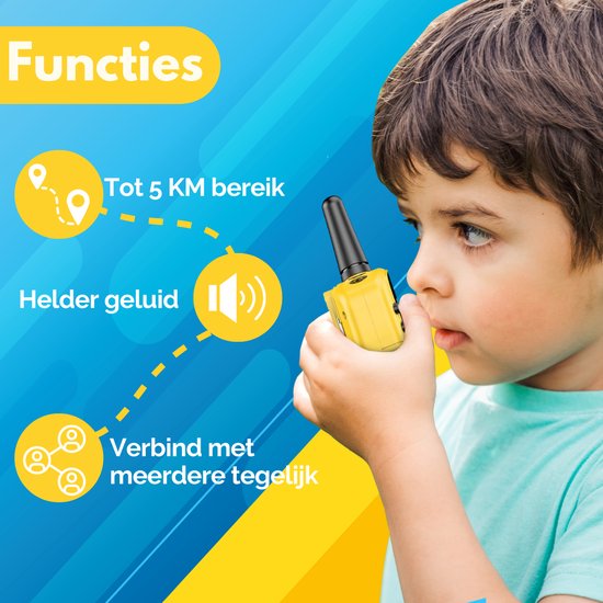 Squago Walkie talkie 2 stuks - Voor Kinderen & Volwassenen - WalkieTalkie