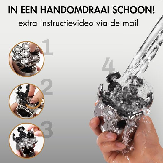 Scheerapparaat Mannen – Trimmer - Tondeuse - Sansbeauté® Skull Sharp PRO - Electric Face & Head Shaver - Hoofd Kaal Scheren – Nat & Droog - Draadloos Opladen - Elektrisch