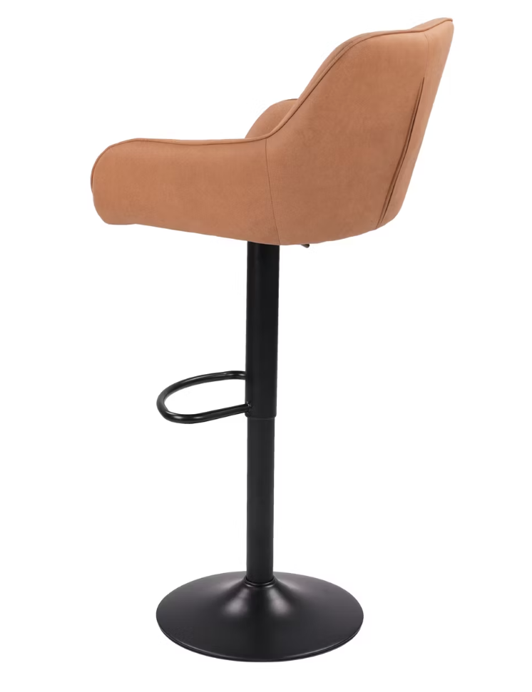 Dutchbone Oliver Barkruk - Cognac - 56 x 54 x 109 cm - Set van 2