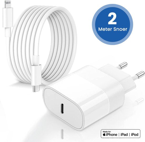Golden Sound 35W Originele Super Snellader - Lightning Lader geschikt voor Iphone - Oplader - 2 Meter met Oplaadstekker