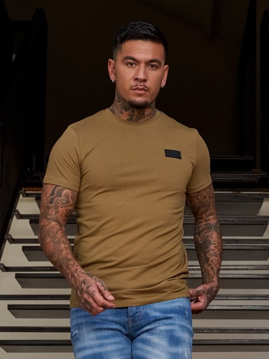 AB Lifestyle - T-Shirt - Platinum Tee | Ghotic Olive - Heren - Maat: S