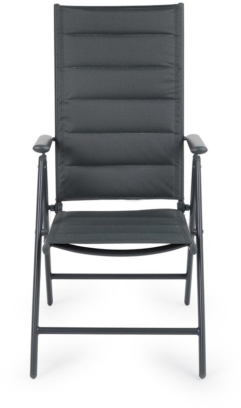 909 OUTDOOR Tuinstoelen met Padding Set/2 - Inklapbaar - Verstelbaar - Aluminium&Polyester- 67x56x106 cm