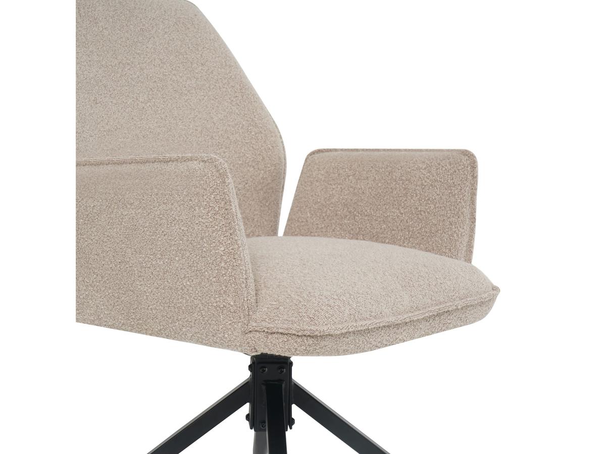 multifurn eetkamerstoel Jill - draaibaar - boucle taupe - set van 2