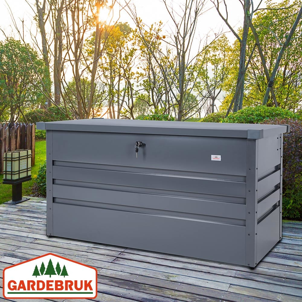 Gardebruk Opbergbox staal met slot - 120 x 62 x 63 cm - weerbestendig