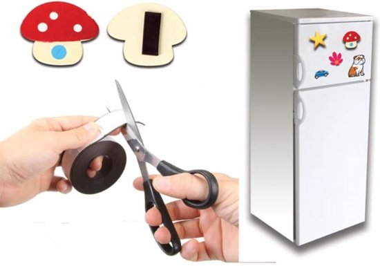 Velleman Flexibele Magneetstrip - Zelfklevend - 300 x 2,5 cm - Zwart
