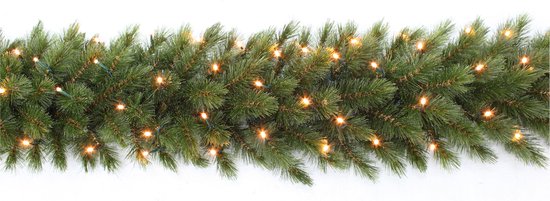Triumph Tree Forest Frosted Guirlande met LED Verlichting - L270 cm - Groen