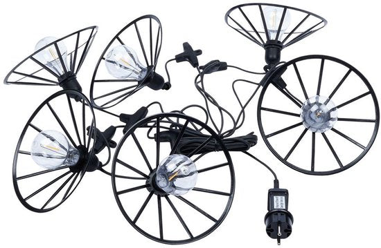 Vilde - Buiten LED Tuingirlande - 6 Lampen - 5,5 m - Timerfunctie