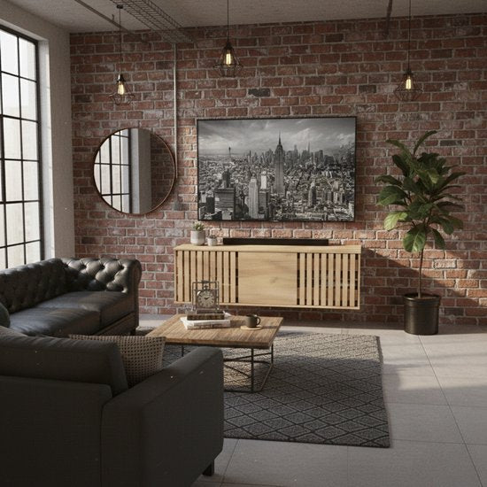 VDD Home - TV meubel - TV kast - Zwevend TV meubel - Hout - 130 x 53 x 40 cm - Staand of hangend